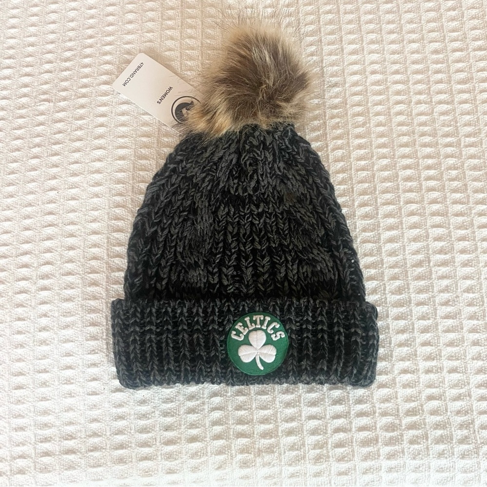 47 Brand Celtics logo Meeko cuff knit winter hat NWT